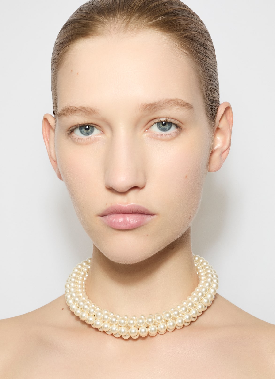 GRAPHIC PEARL NECKLACE ALAÏA WHITE GRAPHIC PEARL NECKLACE